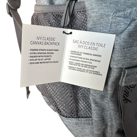 VS Pink Ivy Classic Canvas Backpack Grey - Picture 6 of 9